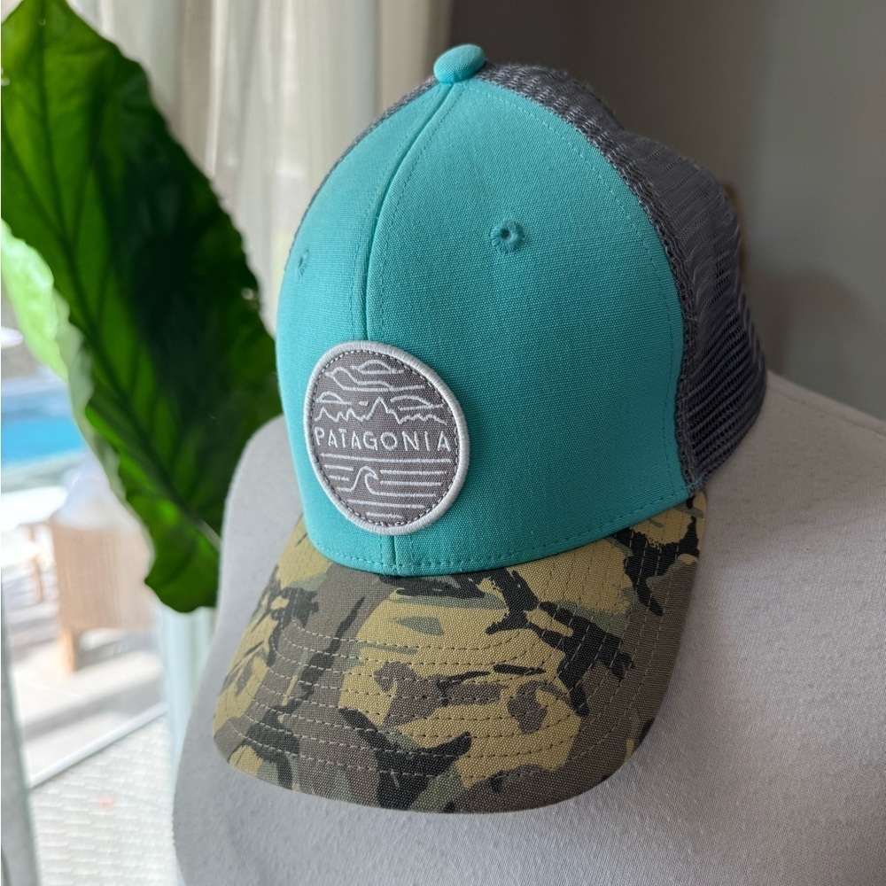 Patagonia Teal and Camouflage Women's Hat